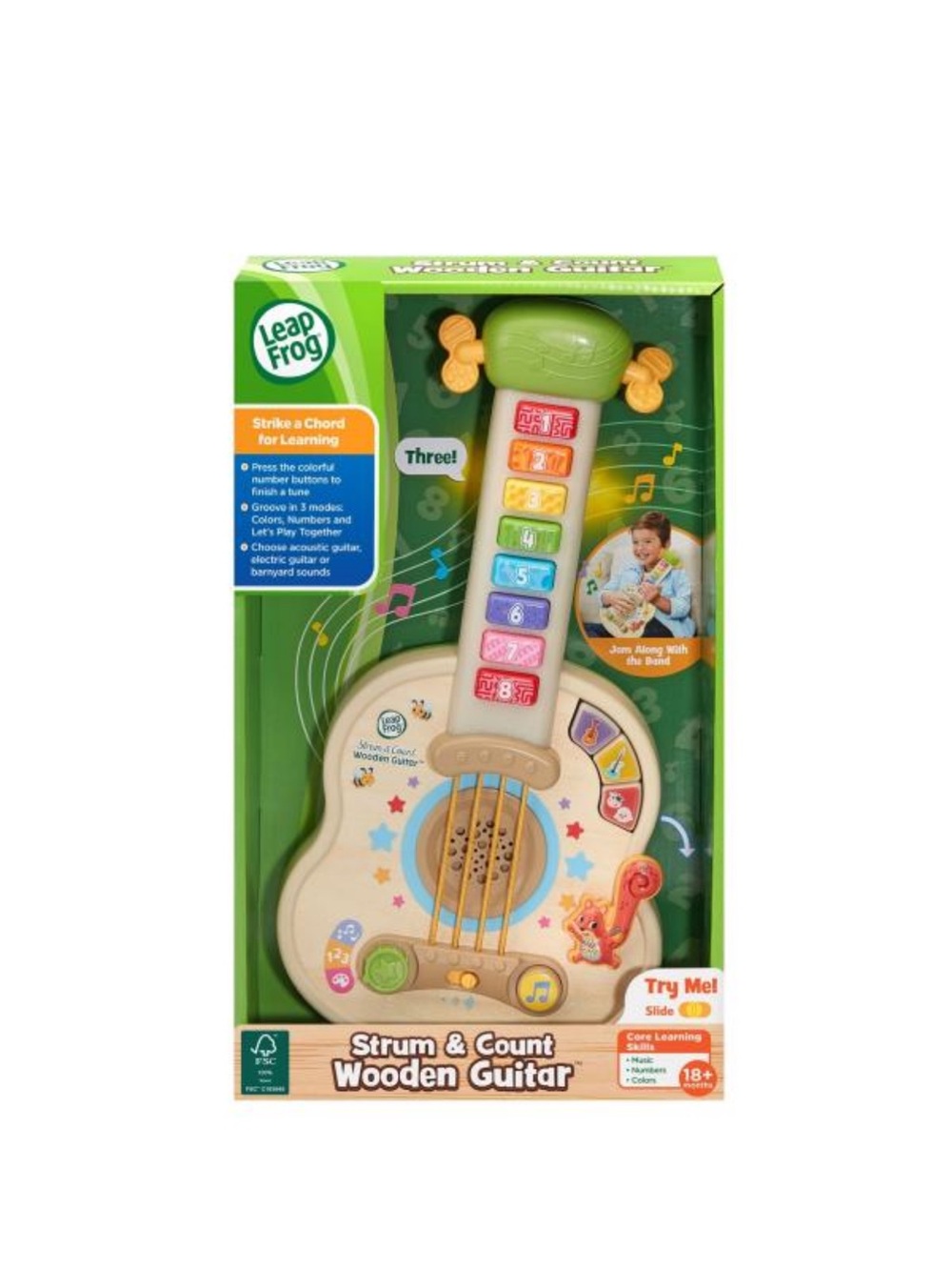 Leapfrog Strum & Count Toy Guitar - Like New